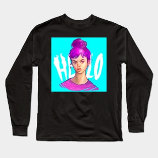 Hello Girl Long Sleeve T-Shirt